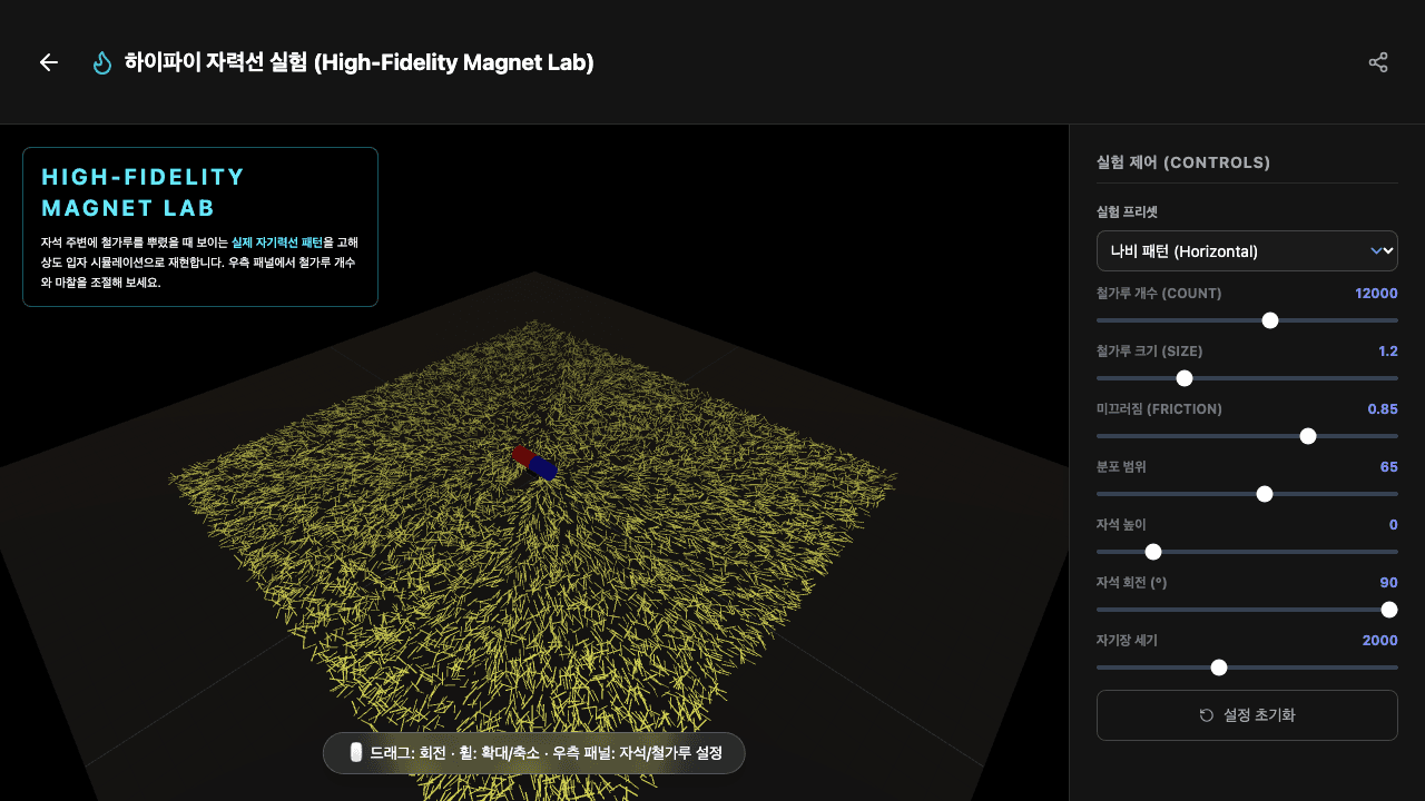 자기력선 실험실